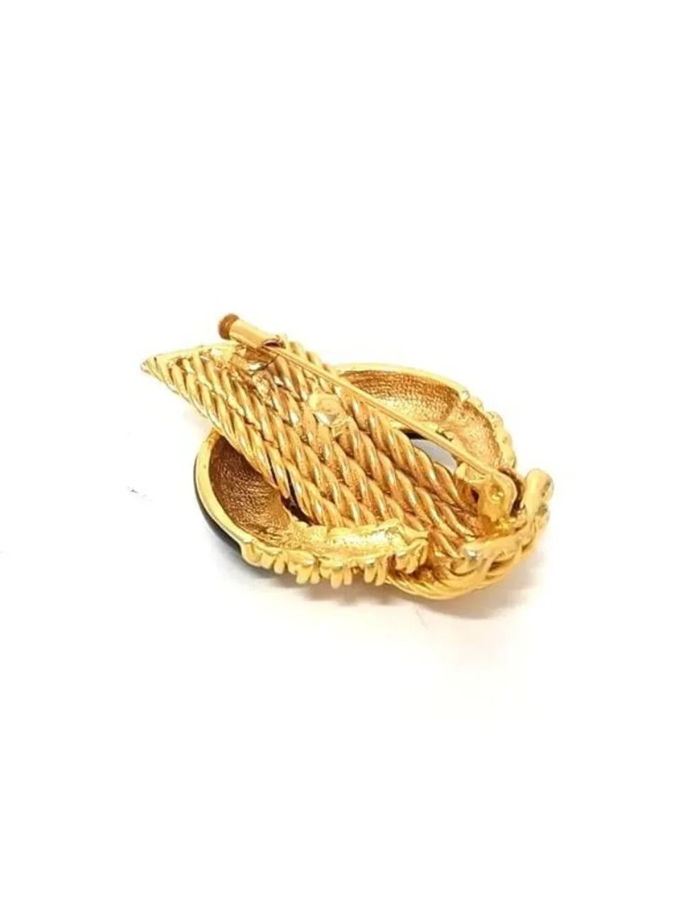 Balenciaga Vintage Pin Brooch Pin Badge Gold Black